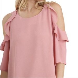 Umgee cold shoulder blush blouse. Size small worn once.